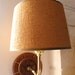 Vintage Ships Wheel Nautical Wall Lamp with burlap shade