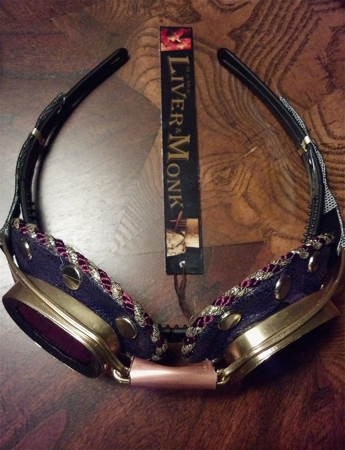 Steampunk Goggles as headband women or men one size fits