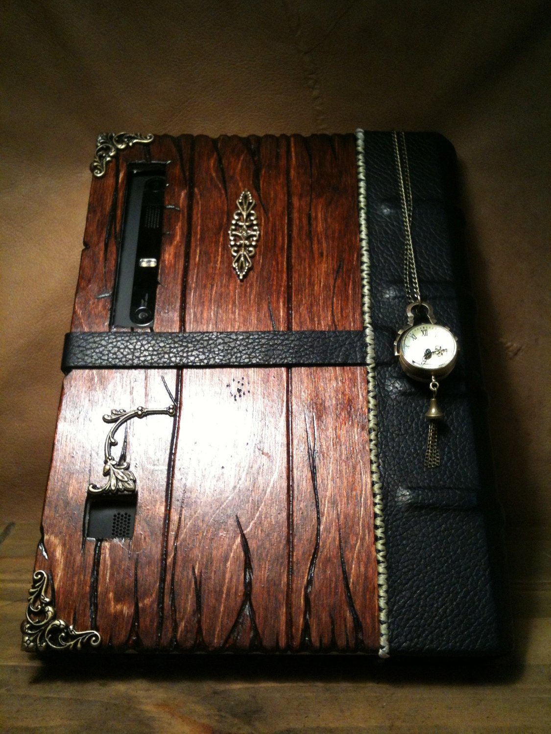 CUSTOM Steampunk Book Tablet Case for IPad