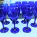 7- Vintage Mexican Cobalt Wine Glasses