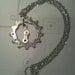 Unisex Bicycle Cog and Chain Necklace- reclaimed bicycle parts
