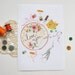 Sewn love note / art print