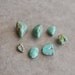 7 pcs natural untreated turquoise nuggets and fetish pieces