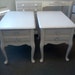 Vintage Shabby Chic Painted Side Tables
