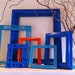 Frame Collage Eclectic Home Decor Empty Frame Gallery Set Vintage Frames Little Boy Blue Painted Frames Upcycled Bright Frames