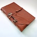 Rusty Traveller-Brown Reclaimed Leather Journal-Handmade-Vintage Skeleton Key-Handstitched