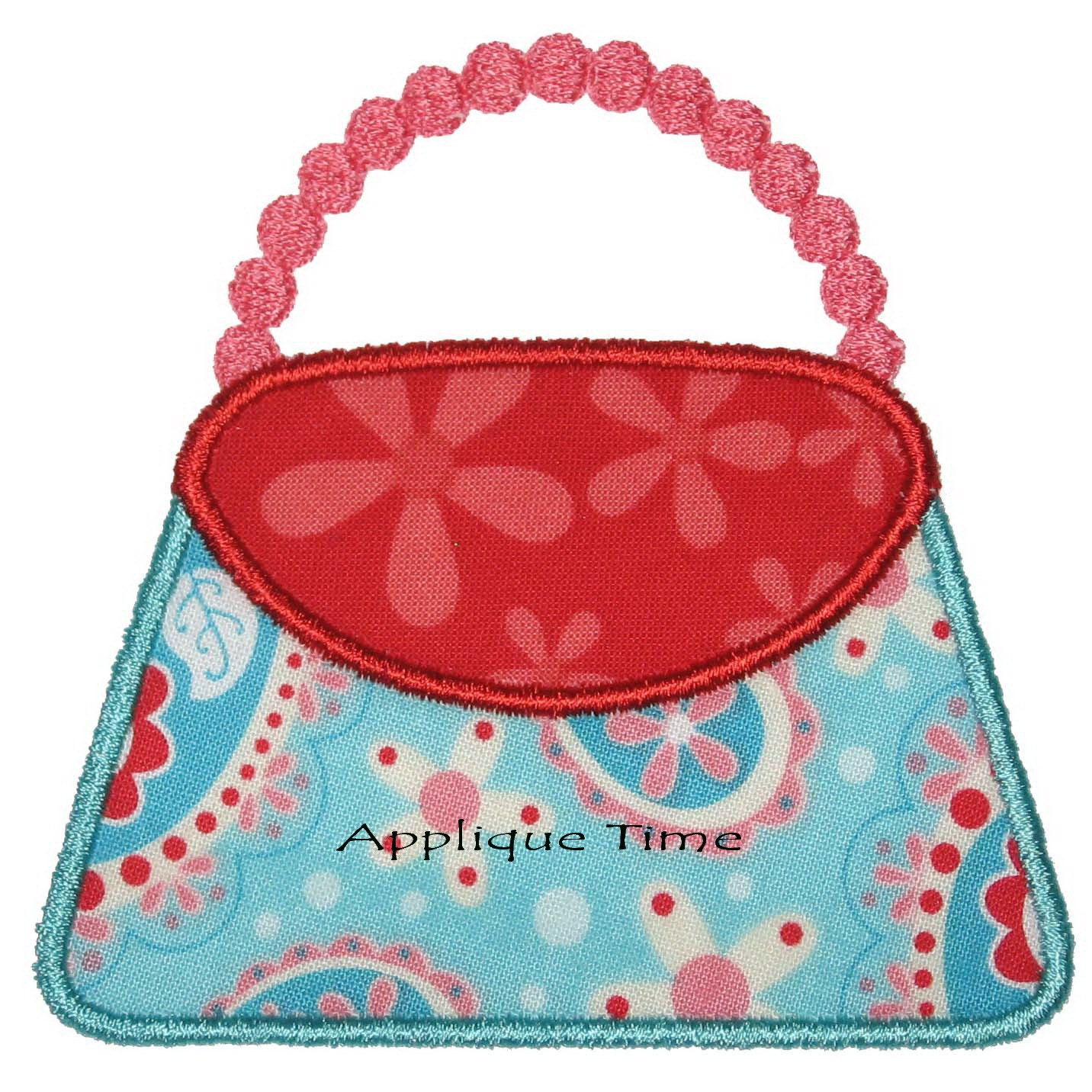 Instant Download Purse Machine Embroidery Applique Design 4x4