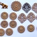 Filigree Lot, Raw Unfinished Brass, Vintage, Item09635