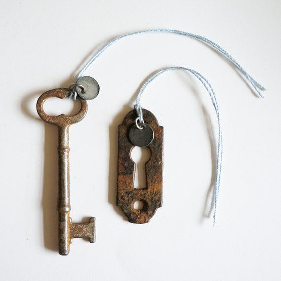 Lock & Key Wedding Keepsake Something Blue Free by fcollective