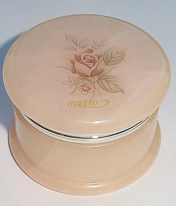 Genuine Alabaster Hand Carved Hinged Trinket Box Made in Italy