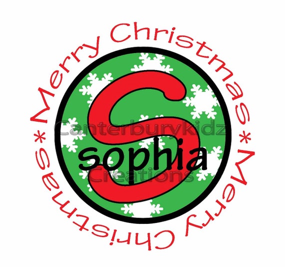 Items Similar To DIY Printable Christmas Iron On Transfer Initial 