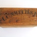 Primitive Vintage Card or Reciept box L.C Smith & Bros Typewriter