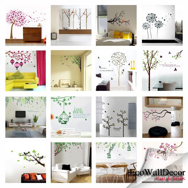 PEEL and STICK Removable Vinyl Wall Sticker Mural Decal Art