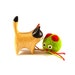 Christmas Green Kitty Wool Catnip Cat Toy