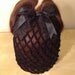 Black sparkle crochet hair snood