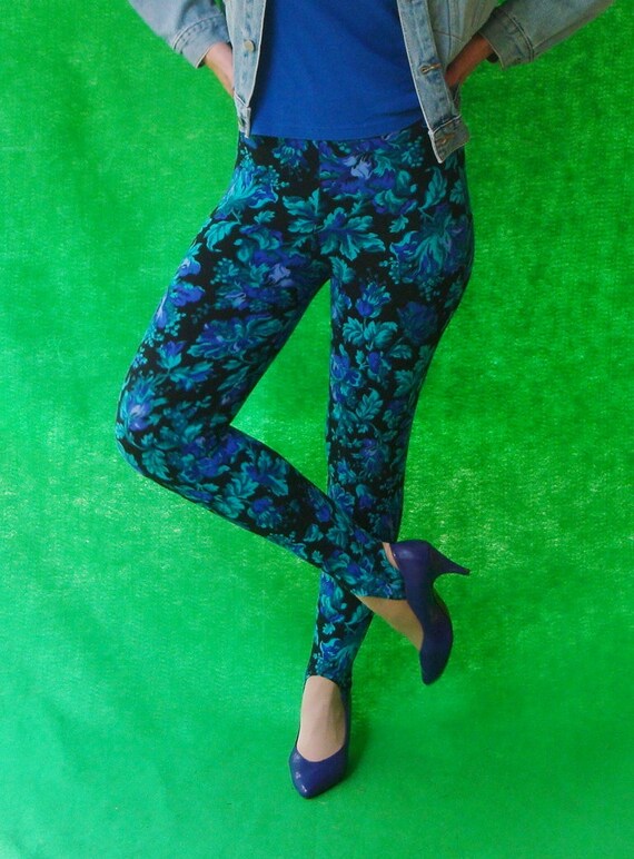 floral stretch pants