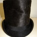Antique Vintage 1870s-80s Beaver Fur Top Hat By St. Caudens with Owner's Photograph