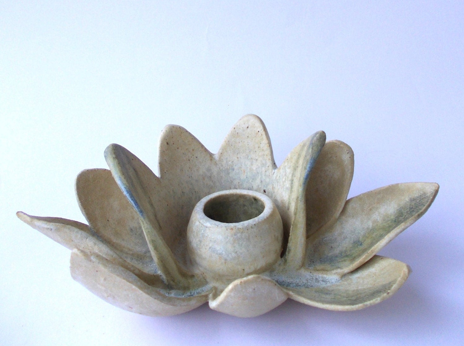 Lotus Flower. Ceramic candle holder like Water Lilies or vase