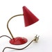 Mid century red neck goose lamp