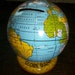 Vintage 50s Toy Globe Bank by Chein