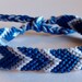 Dallas Cowboys - Blue, White & Grey Chevron Friendship Bracelet