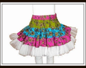 Ruffle Skirt Sewing Pattern , INSTANT DOWNLOAD, Twirly Swirly Skirt with head band (pdf pattern), Childrens Skirt Pattern