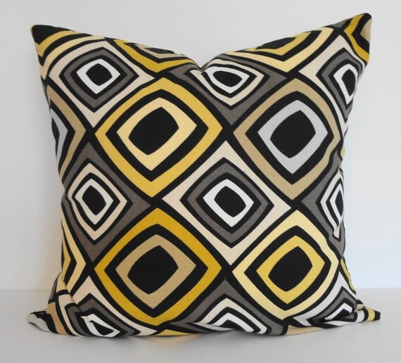 Black Geometric Decorative Pillow Cover Richloom Fabrics