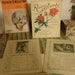 Antique Sheet Music Romantic 100 Year Old Sheet Music Vintage Ephemera 4 Sets of Sheet Music