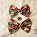 2 Pcs. FABRIC BOW Craft Supplies for Hair Clip, Head Piece, Headband, Bow Tie, Scrapbook, Shoe Clip, Etc...