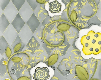 Bohemian Chic cuadros adolescentes pájaro de paz rosa