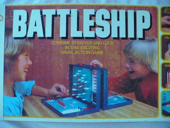 1978 70s Vintage Battleship Board Game Naval Combat Milton