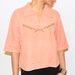SALE - 1970's Linen Bow Top