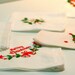 Vintage Christmas Hankie Lot Set of 12 or 24 Sold by the Dozen collection for your tea party napkins or holiday party favors