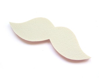 GREY MOUSTACHE BROOCH