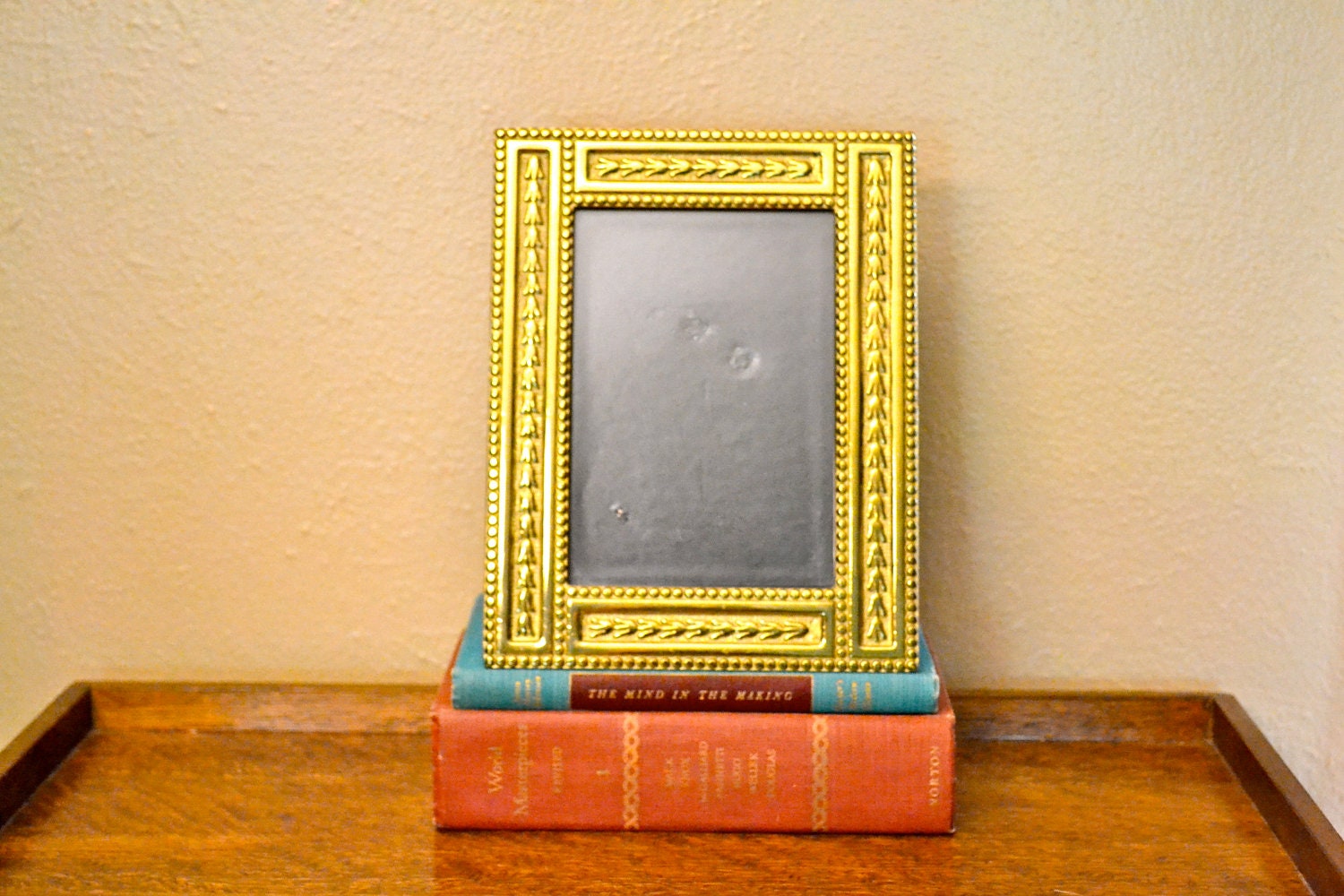 Vintage Solid Brass Picture Frame Williamsburg Virginia
