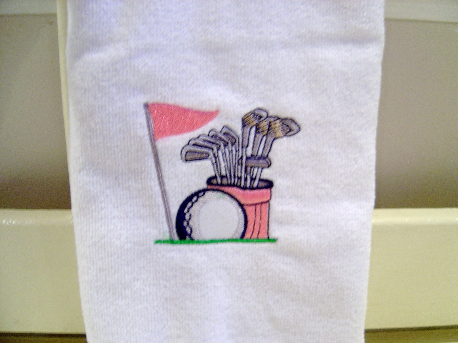 Personalized Ladies Golf Towel Embroidered And Monogrammed 0441