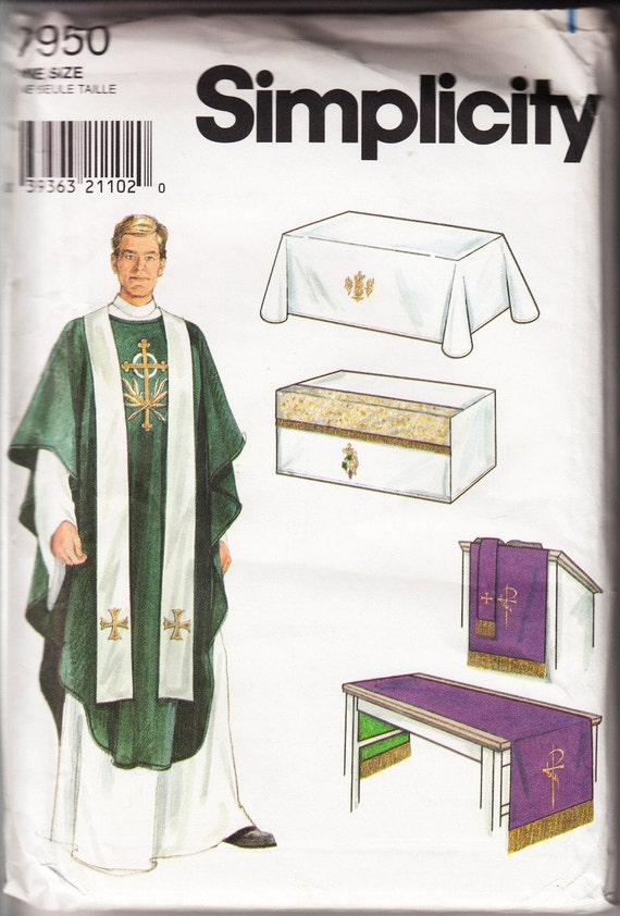 Altar Cloths and Vestments Simplicity 7950 Religious Christian