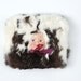 1950's Fur Face Muff, Winter Accessories, Gift For Mom, Kid's Fur Muff, Mid century Clothing, Movie Prop For Child
