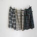 Lot of 1960's Tartan Plaid Skirts, Made in Great Britain, Wool Plaid Skirt, Christmas Card Outfits, Back To School Clothes, Hamilton Bermuda