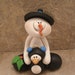 Snowman and Penguin Pair