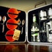 Vintage Executair 720C Portable Pub-and-Coffee "Suitcase" Set--100% Complete, w/ Original Pieces--Even Has Key and Original "Trav-L Bar" Tag