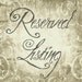 RESERVED for Deborah Gift Certificate