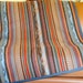 Listing for LINDSAY, Pendleton blanket Chimayo pattern, serape stripe in blues and browns 74 x 66