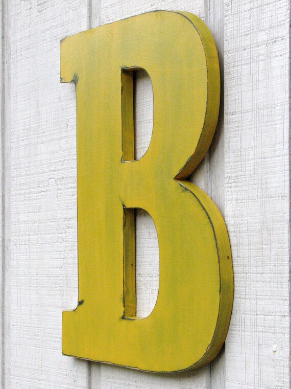 Large Wall Letters 18 Tall Wooden B By Borlovanwoodworks On Etsy