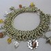 Steam Charm Bracelet Beaded Chainmaille Cuff OOK