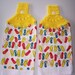 Hanging Kitchen Towels, Flip Flop Hanging Towels, Crochet Top Towels, Housewarming Gift, Gift Basket, Home Decor
