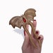 Vampire Bat Hair Fork Wooden Hair Stick Hairpin Halloween Hair Accessory MariyaArts