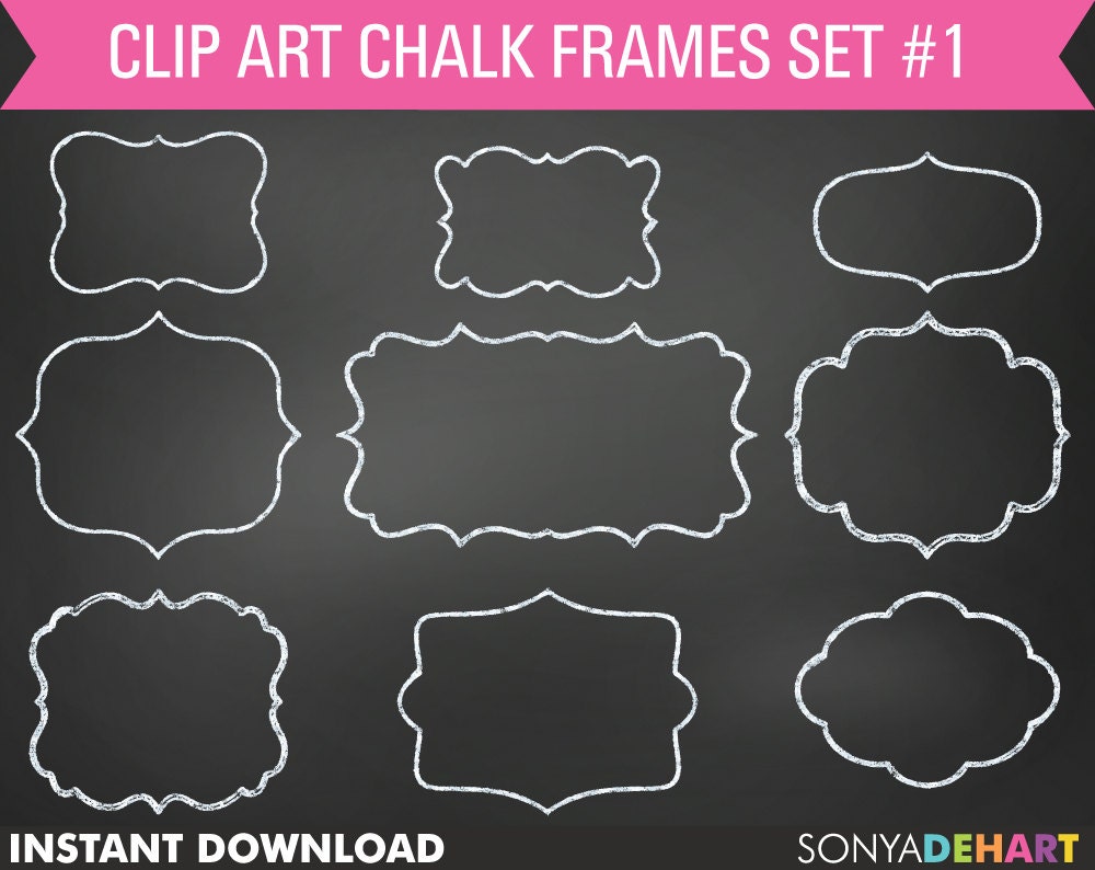 free chalkboard clipart frames - photo #4