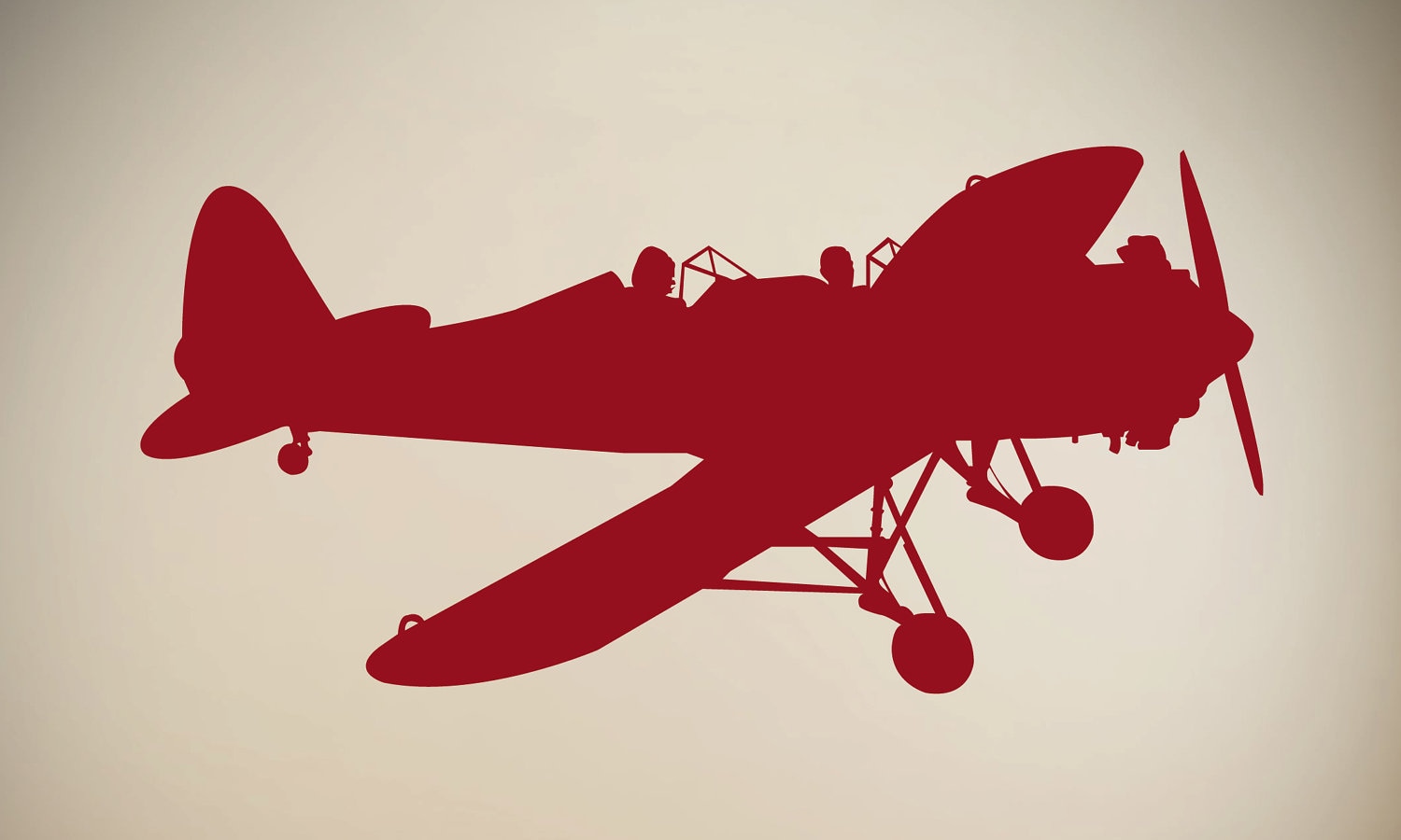 Wall Vinyl Decal Vintage Airplane by aubreyheath on Etsy