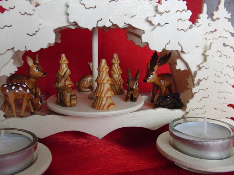 Unique Handmade German Christmas Pyramid Christmas Decoration